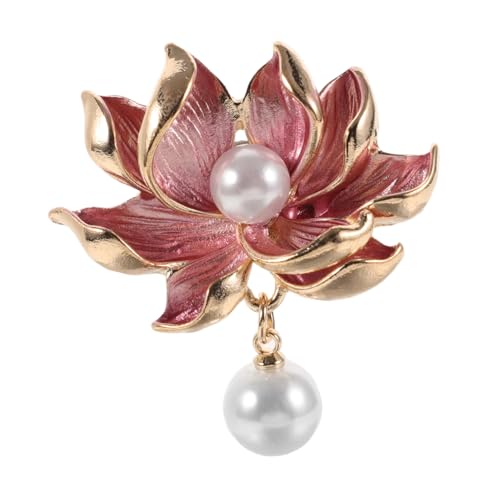 LIGIGWASH Broschennadel Aus Lotusblütenform Dekorative Brosche Für Schal Kleidungszubehör Metallbrosche Schalbrosche Mantelbrosche Brosche Broschennadeln Für Kleidung von LIGIGWASH