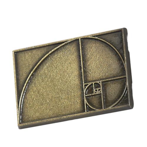 LIGIGWASH Mathematische Brosche Ratio Spirale Vintage Kunstvoll Handgefertigt Elegantes Abzeichen Für Mathelehrer Klassenzimmer Rucksack Zubehör von LIGIGWASH