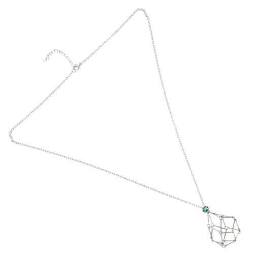 LIGIGWASH Metall kristallanhänger Käfig Halskette Verstellbar Leichter Edelsteinhalter Modischer Schmuck für Damen und Herren Tägliche Eleganz Geschenkidee LIGIGWASH Metall kristallanhänger Käfig Halskette Verstellbar Leichter Edelsteinhalter Modischer Schmuck für Damen und Herren Tägliche Eleganz Geschenkidee von LIGIGWASH