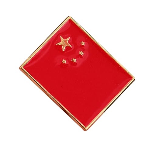 LIGIGWASH Metallflaggenstift abstecknadeln fahne Geburtstagsfeier klamoten Kleidung Dekoration modische Stifte broschen für kleidung Nationalflaggenbrosche Kleiderabzeichen rot von LIGIGWASH