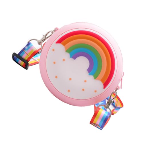 LIGIGWASH Mini Umhängetasche Mädchen Süße Münzgeldbörse Bunte Cartoon Schultertasche für Alltag Party Strand mit Robustem Griff und Modischem Design Zufällige Farbe Zufällige Farbe von LIGIGWASH