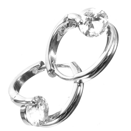 LIGIGWASH Minimalistische Creolen Ohrringe Damen Kleine Runde Ohrhänger mit Zirkonia Hypoallergen Leicht und Angenehm für Alltag und Besondere Anlässe Eleganter Schmuck für Frauen von LIGIGWASH