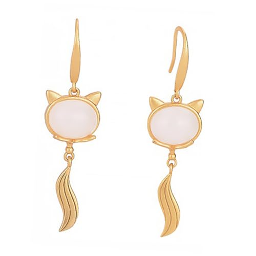 LIGIGWASH Modeohrringe Damen Fox Design Tropfenohrringe aus Hautfreundlichem Material Langlebig und Vielseitig für Alltag Kostüme und Geschenke Geeignet von LIGIGWASH