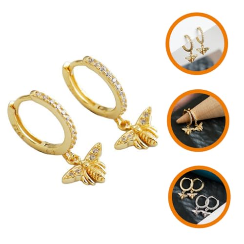 LIGIGWASH Modische Damen Creolen Ohrringe mit Bienendekor Robuste Langlebige Schmuckstücke für Teen Mädchen Vielseitig für Alltag Party Hochzeit Geeignet LIGIGWASH Modische Damen Creolen Ohrringe mit Bienendekor Robuste Langlebige Schmuckstücke für Teen Mädchen Vielseitig für Alltag Party Hochzeit Geeignet von LIGIGWASH