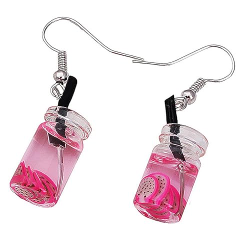 LIGIGWASH Modische Ohrhänger Damen Kreative Früchte Ohrschmuck Lustiger Drachenfrucht Anhänger Leicht und Langlebig Für Alltag Party und von LIGIGWASH