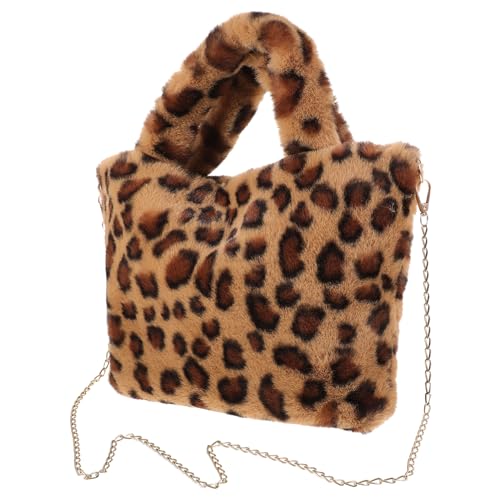 LIGIGWASH Modischer Plüsch Tote Bag für Damen Großer Umhängetasche mit Leopardenmuster Vielseitig als Handtasche oder Schultertasche Nutzbar für Alltag Shopping und Partys LIGIGWASH Modischer Plüsch Tote Bag für Damen Großer Umhängetasche mit Leopardenmuster Vielseitig als Handtasche oder Schultertasche Nutzbar für Alltag Shopping und Partys von LIGIGWASH
