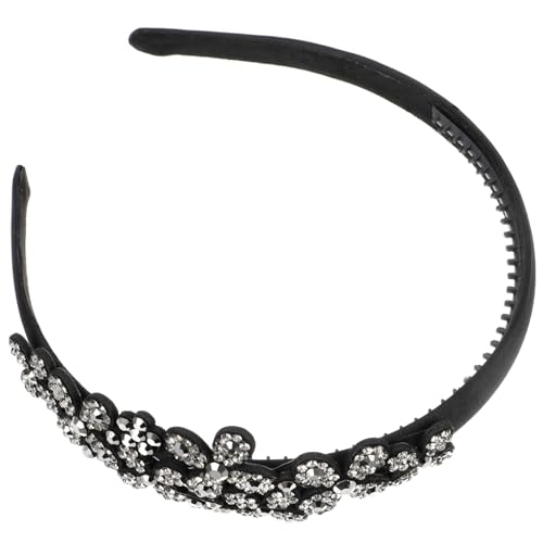 LIGIGWASH Modisches Damen Haarband mit Strasssteinen Breiter Leichter Stirnband für Alltag und Sport Komfortabel und Hautfreundlich Geeignet für Langes Tragen und Vielseitige Frisuren von LIGIGWASH