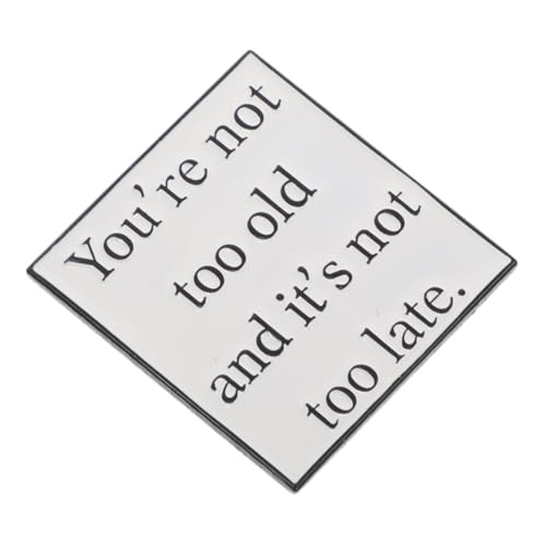 LIGIGWASH Motivations Metall Anstecknadel mit Inspirierendem Spruch Bist Alt Schlichte Brosche als Partygeschenk und Modisches Accessoire für Rucksäcke Kleidung Hüte von LIGIGWASH