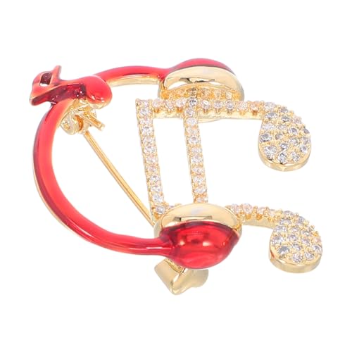 LIGIGWASH Musiknotenbrosche Mit Kopfhörer-design Anstecknadel Für Anzüge Pullover Und Schals Musikschmuck Für Konzert Und Hochzeits-anlässe von LIGIGWASH