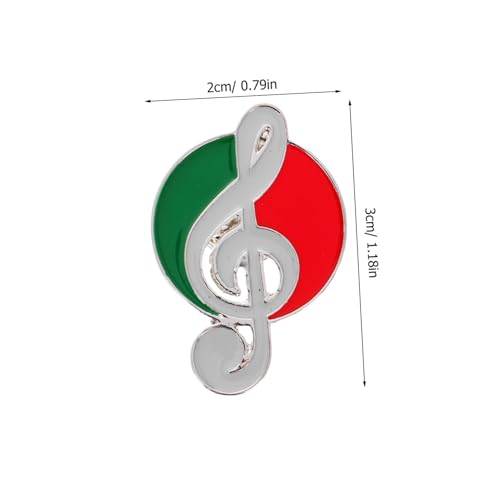 LIGIGWASH Musiknoten Brosche aus Langlebiger Legierung Eleganter Ansteckpin für Kleidung und Rucksack Stilvolles für Musikliebhaber Schüler und Lehrer Kompakt und Tragbar von LIGIGWASH