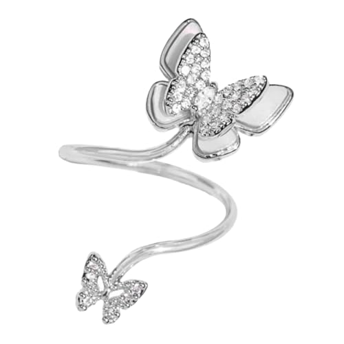 LIGIGWASH Damen Fingerring Offener Ring Schmuckring Für Frauen Feine Verarbeitung Langlebig Bequemes Tentakel Fingerdekoration Modischer Kreativer Damenschmuck von LIGIGWASH