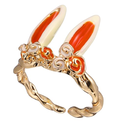 LIGIGWASH Offener Hasenohren Ring Damen Animal Schmuck Modischer Bunny Ear Open Band Fingerschmuck Party Alltag von LIGIGWASH