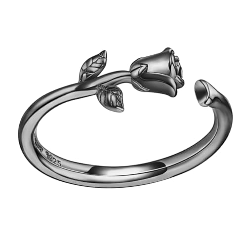 LIGIGWASH Offener Silberring für Damen Vintage Knöchelring Stapelbar Eleganter Schmuck für Frauen Perfektes für Freundinnen und Familie von LIGIGWASH