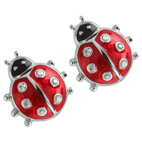 LIGIGWASH Ohrringe Damen Silber Kleine Ohrstecker mit Marienkäfer Design Ohrschmuck für Partys Hochzeiten und von LIGIGWASH