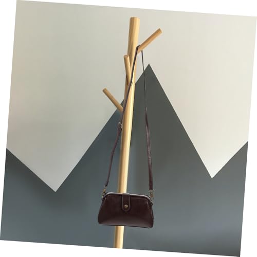 LIGIGWASH PU Damen Crossbody Bag Mini Umhängetasche Modisch Praktisch Langlebig Geeignet für Arbeit Schule Reisen Alltag Komfortabel und Strapazierfähig Kaffee Farbe von LIGIGWASH