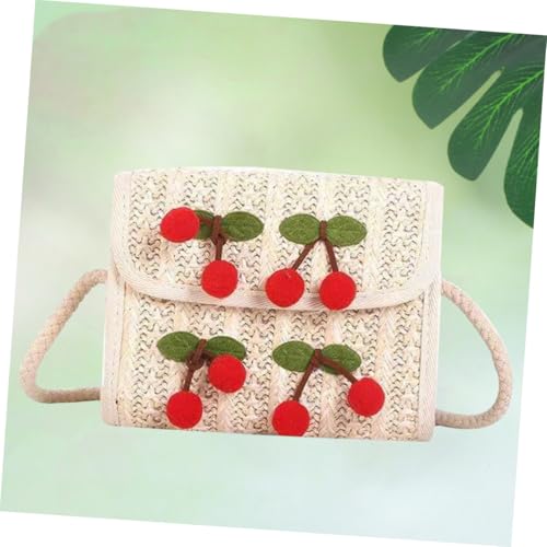 LIGIGWASH PU Umhängetasche Damen Rosa Cherry Clutch Shell Satchel Kleine Crossbody Bag für Alltag Urlaub Shopping von LIGIGWASH