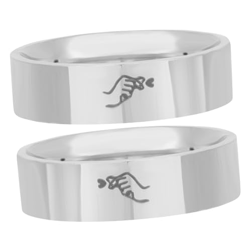 LIGIGWASH Partner Ringe Verlobungsringe für Herz Design Tarnungsfrei Komfortabel für Damen und Herren von LIGIGWASH