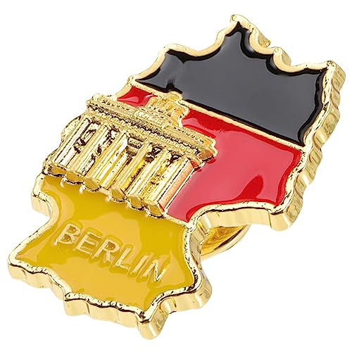LIGIGWASH Patriotische Anstecknadel Deutschland Flagge Metall Brosche für Herren Schmuck für Festivals Partys und Besondere Anlässe von LIGIGWASH