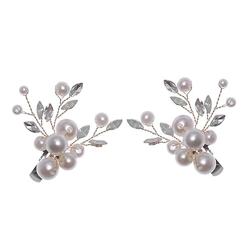 LIGIGWASH Perlen Schuhclips mit Strasssteinen Abnehmbare Dekorative Schuhschnallen für Damen Pumps High Heel Dekoration für Hochzeit Party und Besondere Anlässe von LIGIGWASH