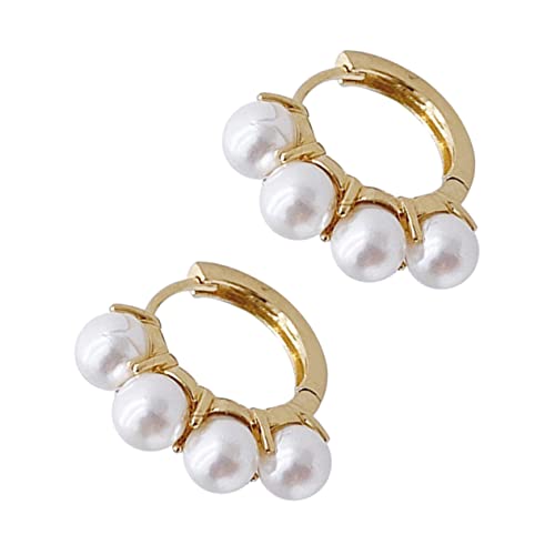 LIGIGWASH Perlenohrringe Damen Ohrstecker Elegant Chic Schmuckstück Klassisch Vielseitig Passend für Alltag Party für Frauen Mädchen von LIGIGWASH
