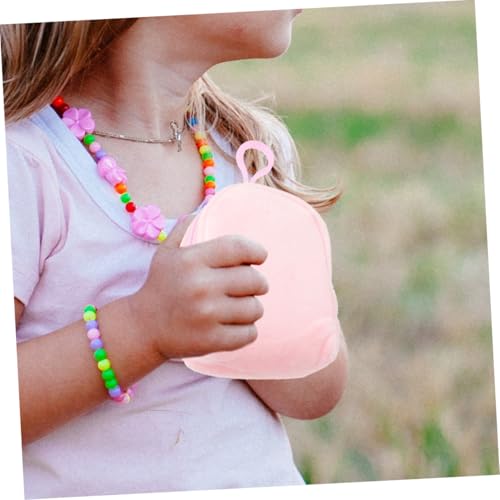 LIGIGWASH Plüsch Geldbörse für Mädchen Weiche Kleine Tasche mit Schlüsselanhänger Niedliche Aufbewahrung für Münzen und Kleinigkeiten Tragbare in Candy Farben für Unterwegs von LIGIGWASH
