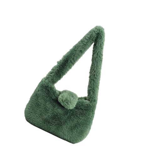 LIGIGWASH Plüsch Schultertasche Damen Weiche Single Shoulder Bag aus Hochwertigem Polyester Kuscheliges Design für Alltag Reisen Shopping und Schule als für Frauen und Mädchen von LIGIGWASH
