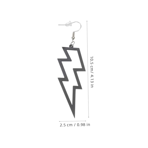 LIGIGWASH Punk Stil Ohrstecker Blitzform Kreative Neon Ohrringe Unisex Modischer Schmuck für Party und Alltag von LIGIGWASH