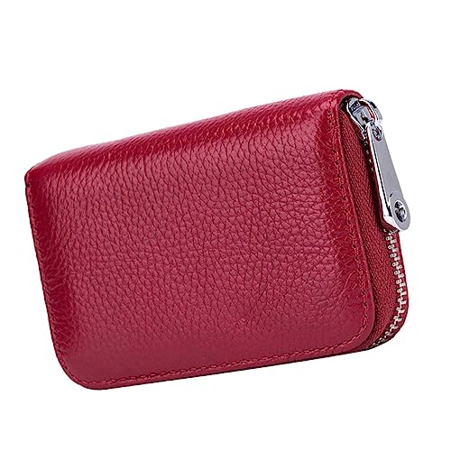 LIGIGWASH RFID Blockierende Kartentasche mit Reißverschluss Kompakte Kartenmappe für Reisen Kartenbeutel mit Großer Kapazität für Kreditkarten Ausweise von LIGIGWASH