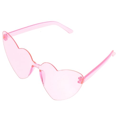 LIGIGWASH Randlose Herzsonnenbrille aus Robustem Pc Material Leichte und Langlebige Party Brille in Transparentem Witzige Jahre Disco Eyeglasses für Damen und Herren als Fotorequisite für LIGIGWASH Randlose Herzsonnenbrille aus Robustem Pc Material Leichte und Langlebige Party Brille in Transparentem Witzige Jahre Disco Eyeglasses für Damen und Herren als Fotorequisite für von LIGIGWASH