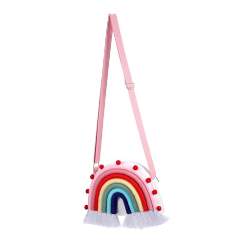 LIGIGWASH Regenbogen Umhängetasche für Kreative Geldbörse mit Verstellbarem Schultergurt für Kleinkinder Wandbehangsack Perfektes von LIGIGWASH