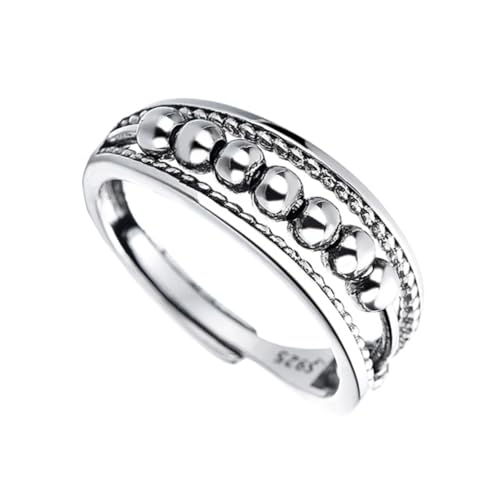 LIGIGWASH Retro Damen Ring Verstellbar Perlen Schmuck Modisch Elegant für Party Alltag Valentinstag von LIGIGWASH