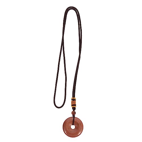 LIGIGWASH Retro Natürlicher Steinschmuck Halskette mit Anhänger Langlebig Elegant für Damen und Herren Modisch Alltag und Meditation Geeignet von LIGIGWASH