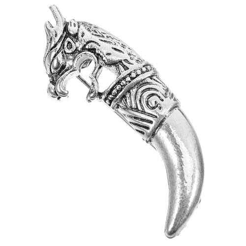 LIGIGWASH Retro Wolf Kopf Brosche Metall Anstecknadel für Anzug Revers Damen Herren Multifunktionaler Schmuck Accessoire zur Dekoration und Befestigung von Krawatten und Schals von LIGIGWASH