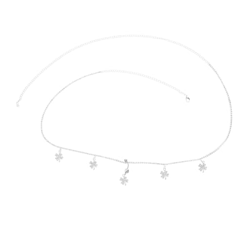 LIGIGWASH Strass-hosenkette Für Damen Mit Kleeblatt-anhänger Verstellbare Bauchnabelkette Aus Hautfreundlichem Material Taillenschmuck Mit Kristallakzenten von LIGIGWASH