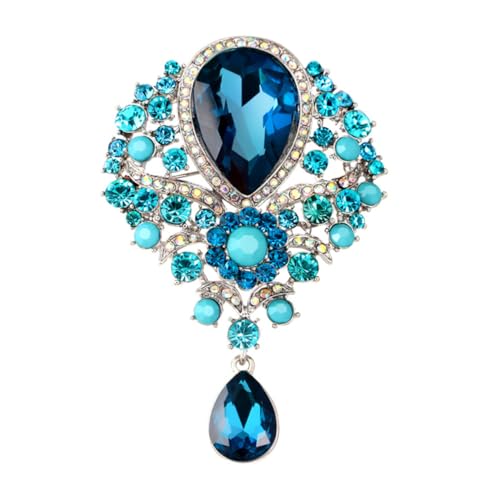 LIGIGWASH Glitzernde Brosche Für Damen Eleganter Anstecker Mit Glasstein Für Kleidung Kragen Und Schals Als Geschenk Für Besondere Anlässe Wie Geburtstage Weihnachten Und Valentinstag Prakti von LIGIGWASH