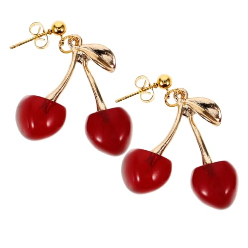 LIGIGWASH Rote Ohrringe Damen Leicht und Modisch Transparente Frucht Ohrringe Baumelnd Süßer Sommersschmuck für Mädchen für Party Alltag und von LIGIGWASH