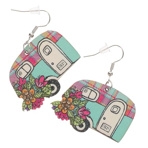 LIGIGWASH Rv Ohrringe für Mädchen und Frauen Cartoon Wohnmobil Anhänger Leichte Trendige Ohrhänger für Partys Festivals Cosplay und Alltag Auffälliger Schmuck für Damen von LIGIGWASH