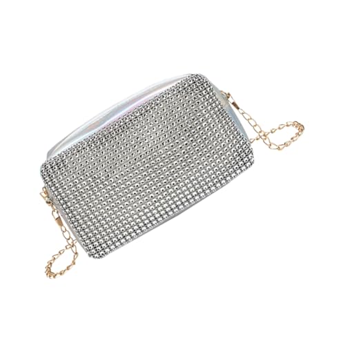 LIGIGWASH Schicke Umhängetasche Damen mit Pailletten Vielseitig als Handtasche Schultertasche Crossbody Kompakte Kleine Tasche für Alltag und Freizeit Langlebig und Modisch in Silber von LIGIGWASH