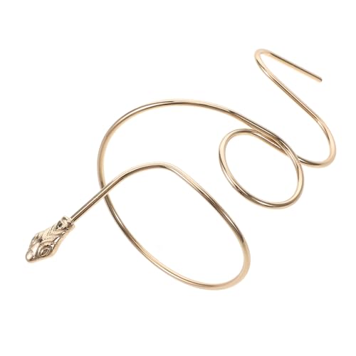 LIGIGWASH Schlangen Armreif Damen Oberarm Manschette aus Metall Offener Cuff Schmuck Modisch Langlebig und für Vielseitige Looks von LIGIGWASH
