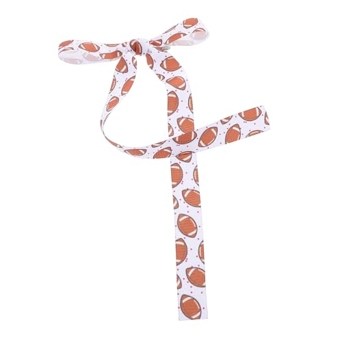 LIGIGWASH Schleife Haarnadel Sporthaarzubehör Langschwanz Quasten Haare Clip Haarspangen Für Mädchen Haarspange Mit Schleife Quaste Haarspange Haarnadeln Zum Thema Sport Stoff Weiß von LIGIGWASH