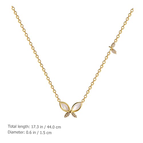 LIGIGWASH Schmetterling Damen Halskette Goldfarben Clavicle Kette Einfacher Temperament Anhänger für Geburtstag Muttertag Valentinstag LIGIGWASH Schmetterling Damen Halskette Goldfarben Clavicle Kette Einfacher Temperament Anhänger für Geburtstag Muttertag Valentinstag von LIGIGWASH