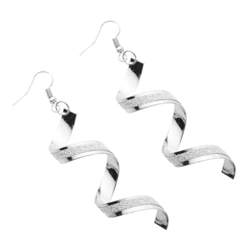 LIGIGWASH Schmuck Ohrhänger Spiralform Geometrische Dangle Ohrringe für Damen Langlebigem Silber Stylisches Accessoire für von LIGIGWASH