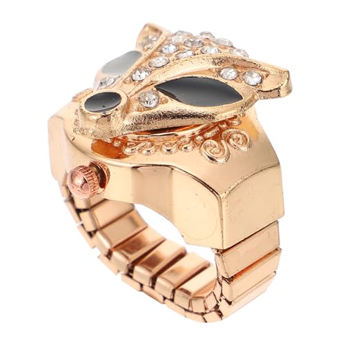 LIGIGWASH Ringuhr Aus Dekorative Fingeruhr Mit Schmuckverzierung Schmuckartige Ringuhren Für Modebewusste Träger von LIGIGWASH