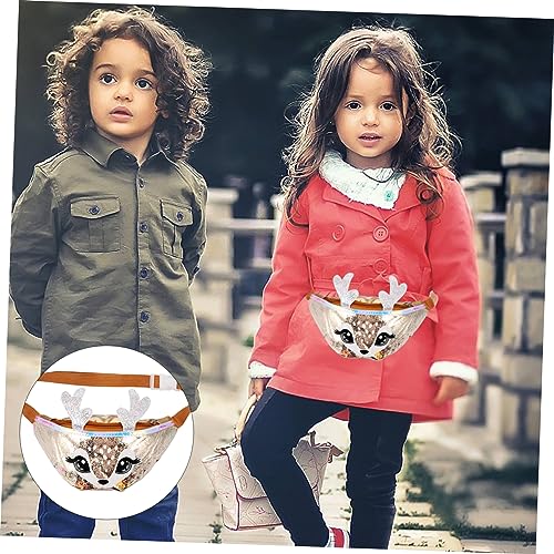 LIGIGWASH Schultertasche Süße REH Form Geldbörse Kleine Umhängetasche Niedlicher Hüftbeutel für Mädchen Langlebiges Material Modischer Aufbewahrungsbeutel für Handy und Karten von LIGIGWASH