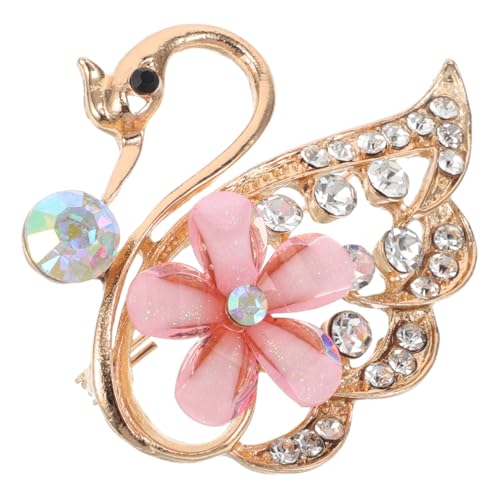 LIGIGWASH Schwan Brosche Modische Blumenbrosche Rosa Zinklegierung LIGIGWASH Schwan Brosche Modische Blumenbrosche Rosa Zinklegierung von LIGIGWASH