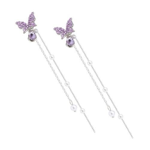 LIGIGWASH Ohrringe Für Frauen Schmetterling Ohrschmuck Lange Quasten-ohrhänger Dekoratives Ohr Kreatives Ohrdekor Ohrring-dekoration Schmetterlingsohr von LIGIGWASH