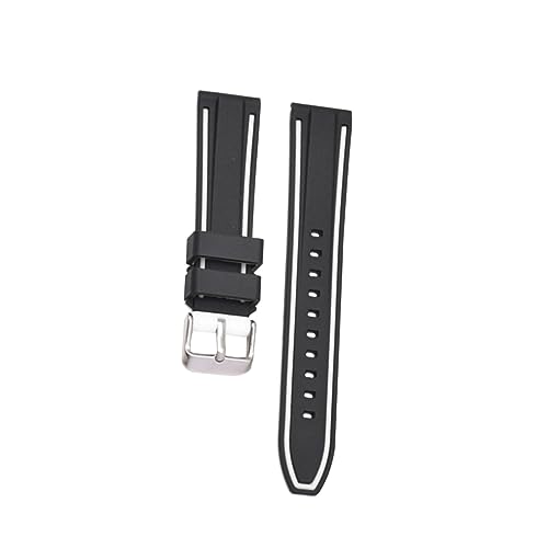 LIGIGWASH Silikon Uhrenarmband Weiß für Verstellbares Bequemes Armband Einfach zu Installieren von LIGIGWASH