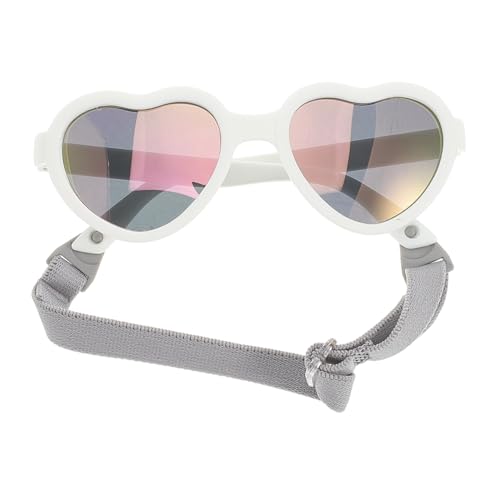 LIGIGWASH Sonnenbrille Herzform Polarisierte Uv Schutzbrille mit Verstellbarem Band für Neugeborene Monate Leichte Langlebige Schutzbrille Mädchen Jungen von LIGIGWASH