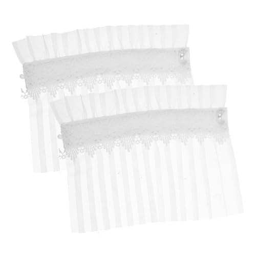 LIGIGWASH Spitzenmanschetten Damen Abnehmbare Fake Wrist Handgelenk Stulpen Komfortabler Sitz Veredelte Schmuck Accessoires für Blusen Pullover von LIGIGWASH