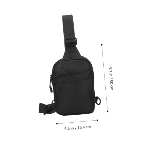 LIGIGWASH Sportliche Herren Umhängetasche aus Oxford Verstellbarer Gurt Leichte Crossbody Brusttasche mit Mehreren Reißverschlussfächern Vielseitig Tragbar für Reisen und Alltag von LIGIGWASH
